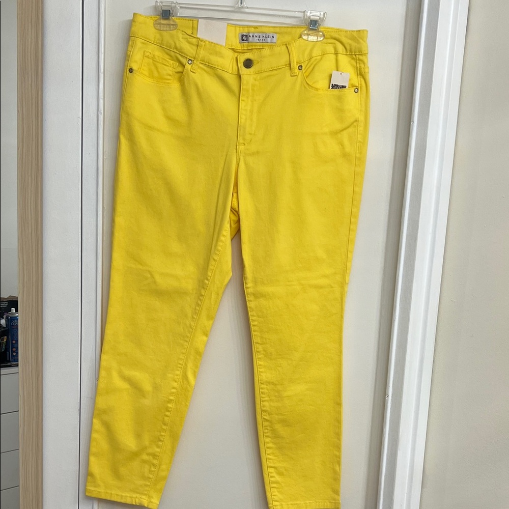 Anne Klein Sunny Yellow Jeans